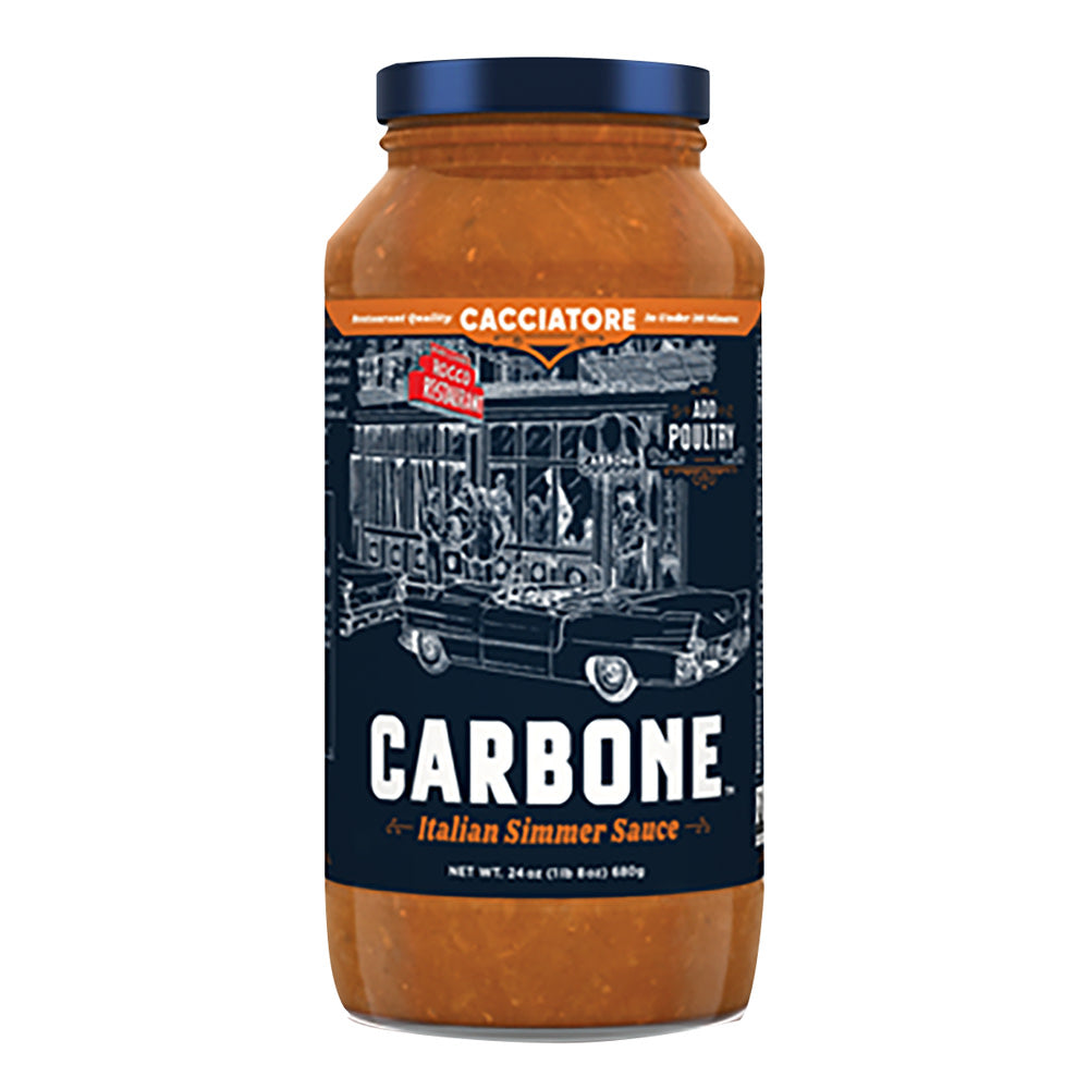 Wholesale Carbone Cacciatore Simmer Sauce 24 Oz Jar- Bulk