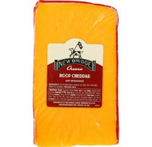 Wholesale New Bridge Red Wax Hoop Cheddar Wedge 10 Lb- Bulk