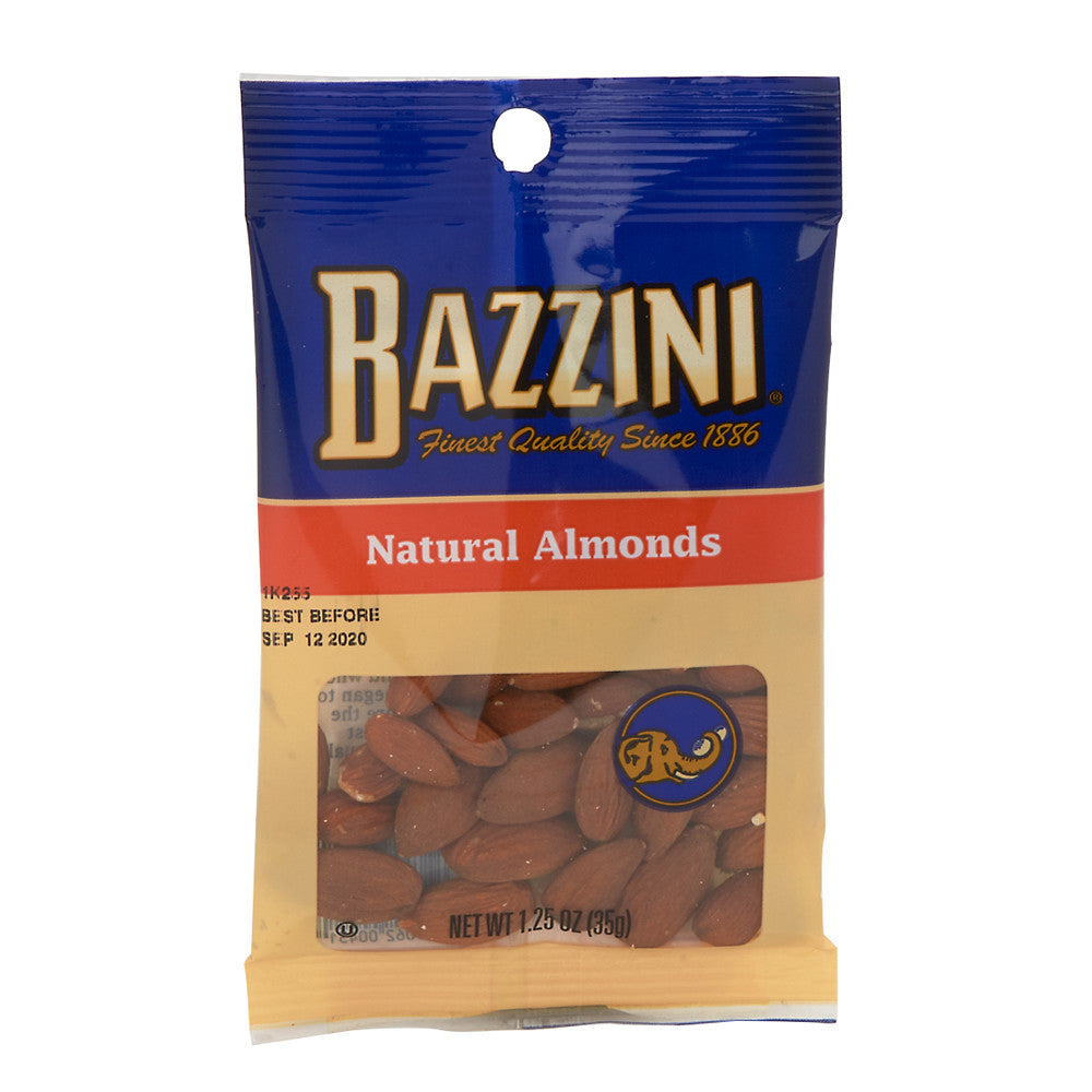 Wholesale Bazzini Natural Almonds 1.25 Oz Peg Bag- Bulk