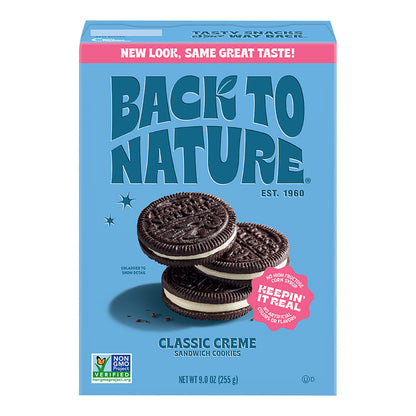 Wholesale Back To Nature Classic Creme Sandwich Cookies 9 Oz Box- Bulk