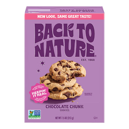 Wholesale Back To Nature Chocolate Chunk Cookies 7.5 Oz Box- Bulk