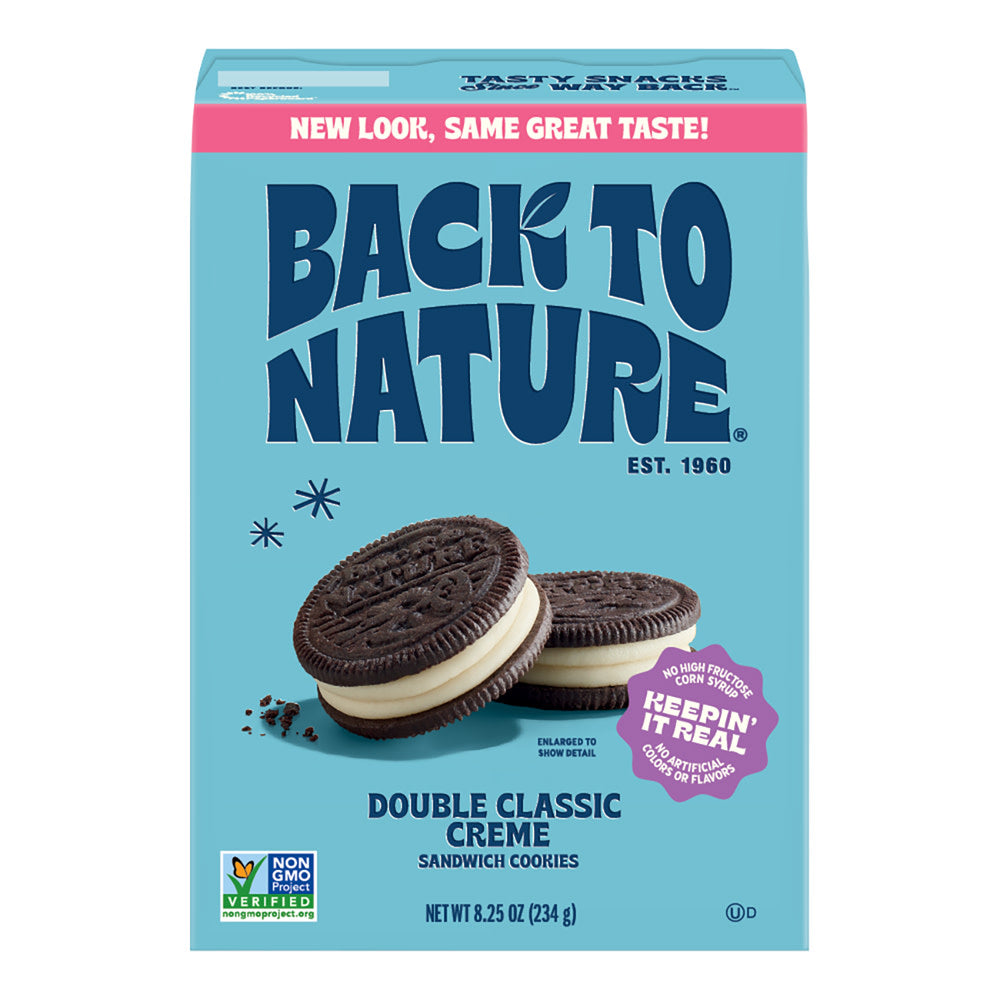 Wholesale Back To Nature Double Classic Creme Cookies 8.25 Oz Box- Bulk