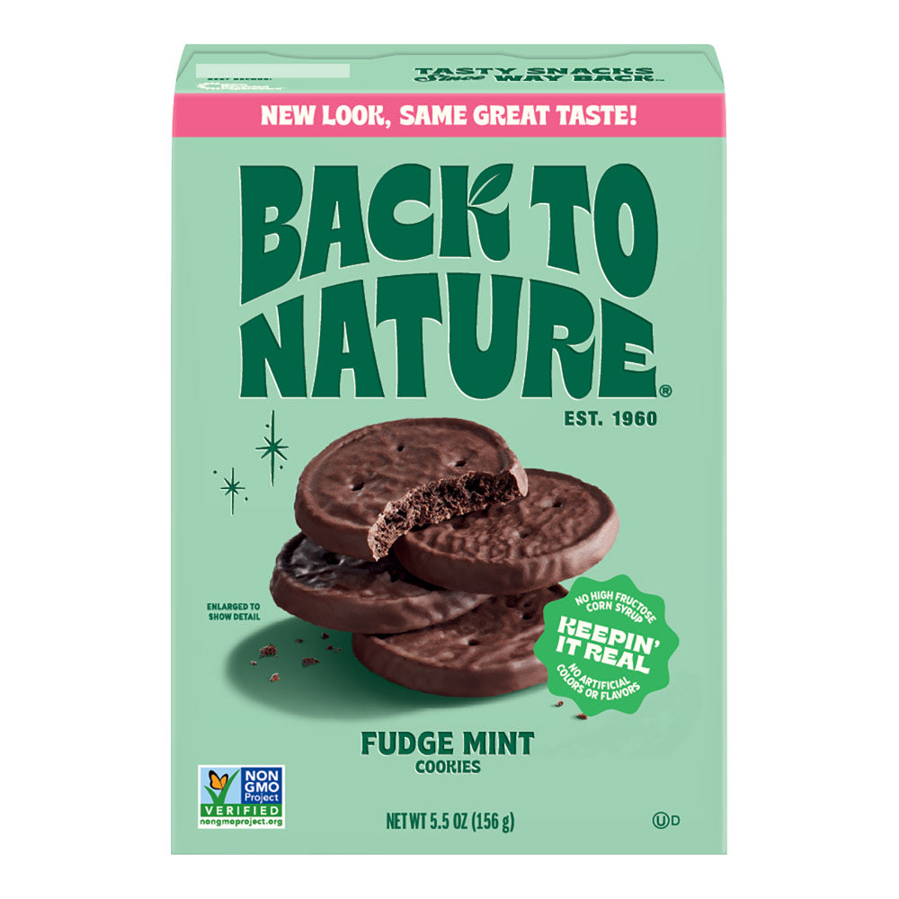 Wholesale Back To Nature Fudge Mint Cookies 5.5 Oz Box- Bulk