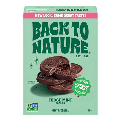 Wholesale Back To Nature Fudge Mint Cookies 5.5 Oz Box- Bulk