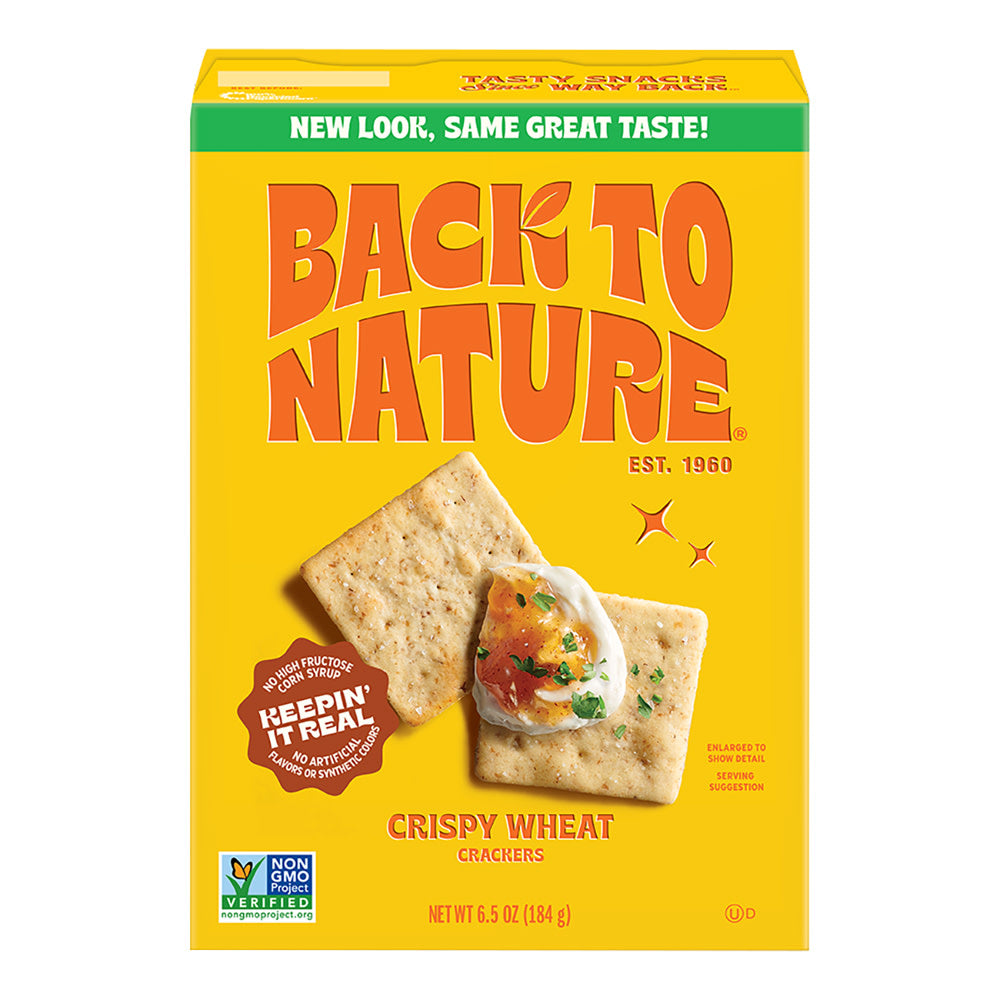 Wholesale Back To Nature Crispy Wheat Crackers 6.5 Oz Box- Bulk