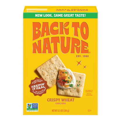 Wholesale Back To Nature Crispy Wheat Crackers 6.5 Oz Box- Bulk