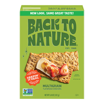 Wholesale Back To Nature Multigrain Flatbread Crackers 5 Oz Box- Bulk