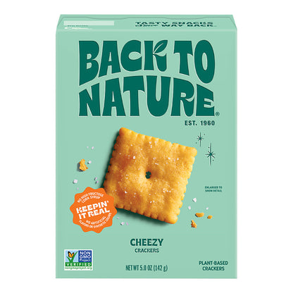 Wholesale Back To Nature Cheezy Crackers 5 Oz Box- Bulk