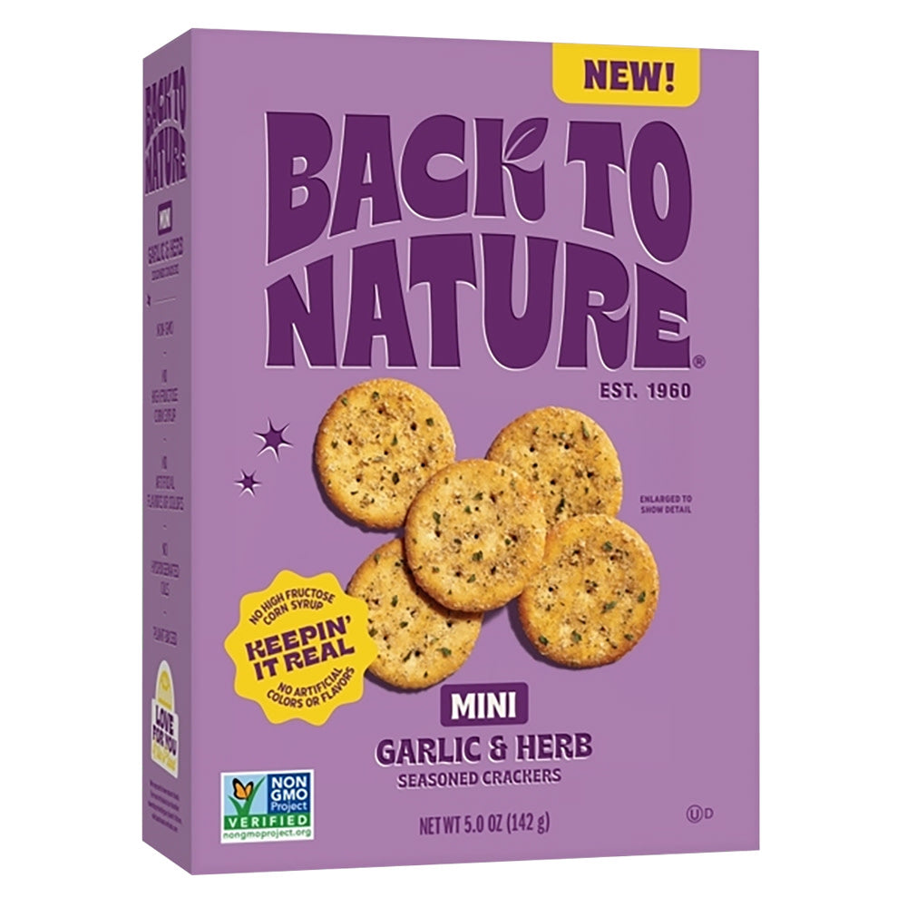 Wholesale Back To Nature - Garlic & Herb Mini Crack - 5Oz- Bulk