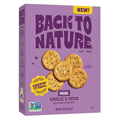 Wholesale Back To Nature - Garlic & Herb Mini Crack - 5Oz- Bulk