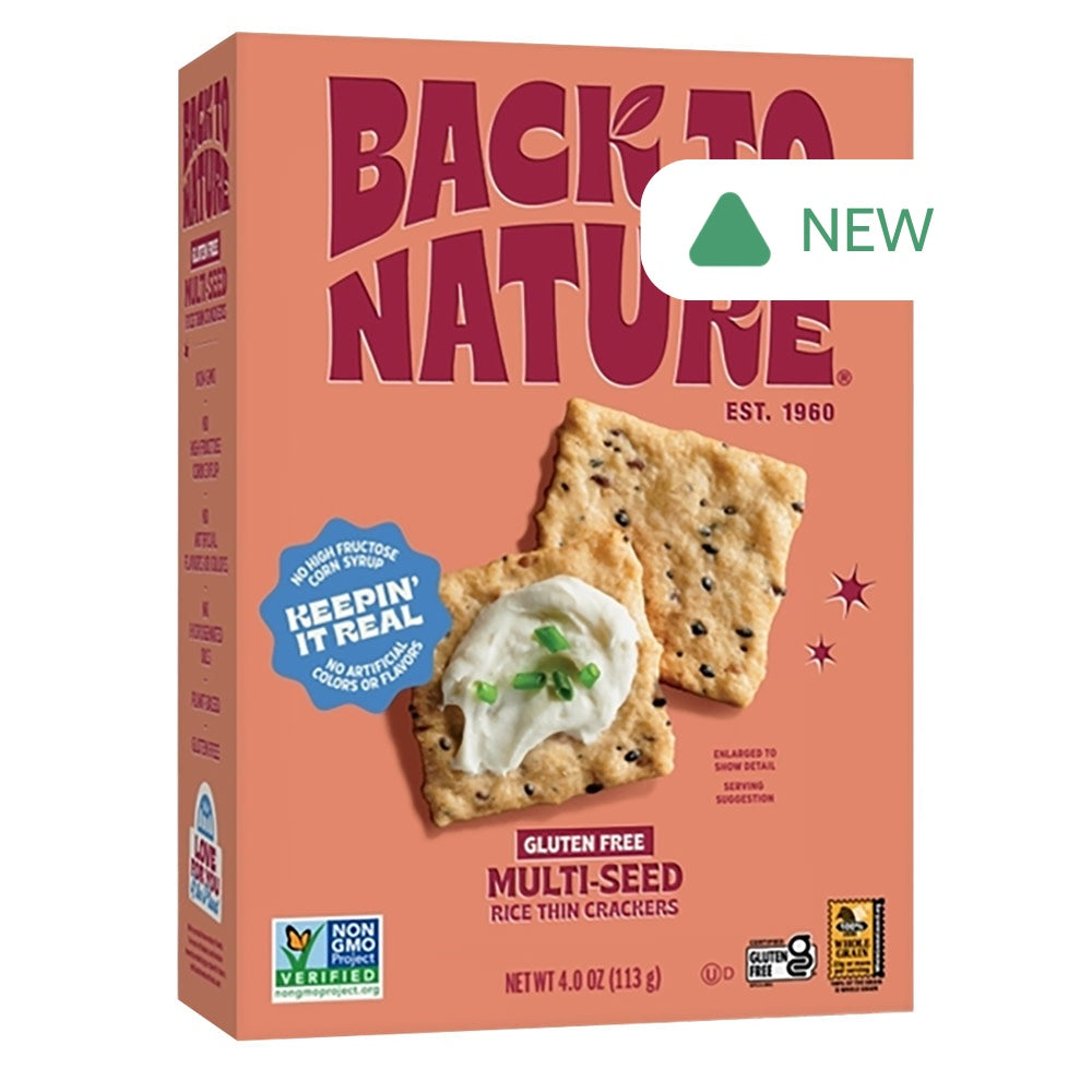 Wholesale Back To Nature - Multi - Seed Gluten Free Rice Thin Cracked - 4Oz- Bulk