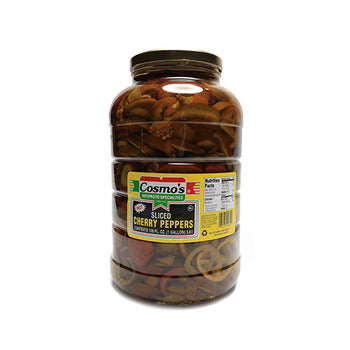 Wholesale Cosmo's Sliced Hot Peppers- Bulk