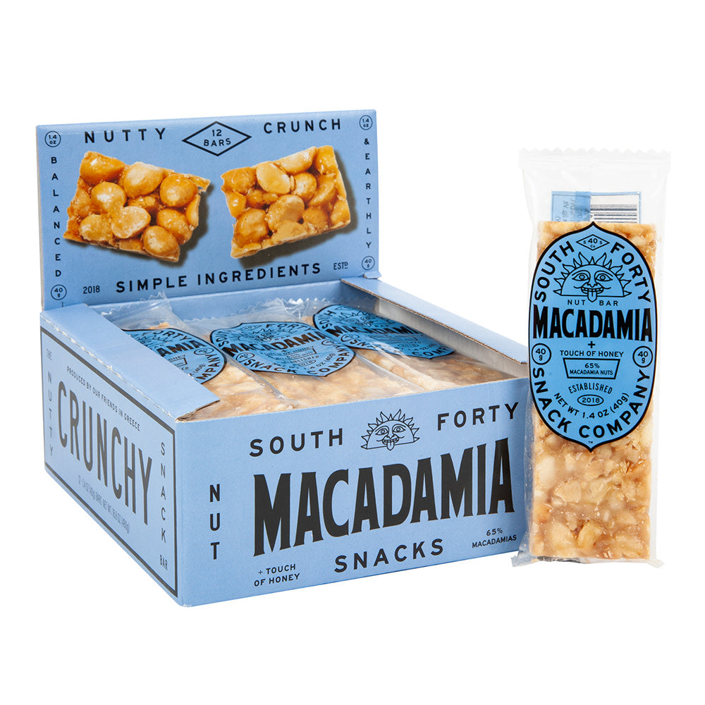 Wholesale South Forty Macadamia 1.4 Oz Bar- Bulk