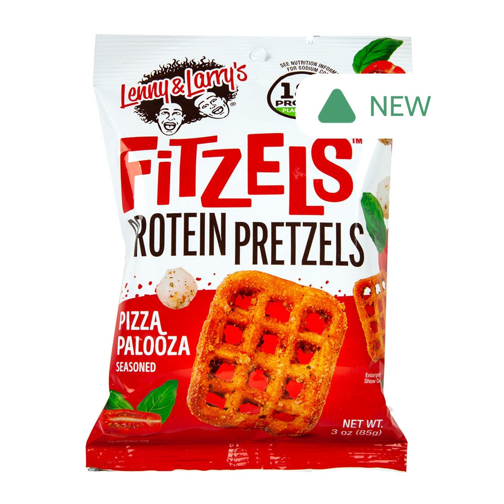 Wholesale Lenny & Larry'S Pizza Palooza Fitzels Protein Pretzels 3 Oz Bag- Bulk