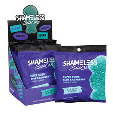 Wholesale Shameless Snacks Sour Blue Raspberry Gummy Candy 1.08 Oz Bag- Bulk