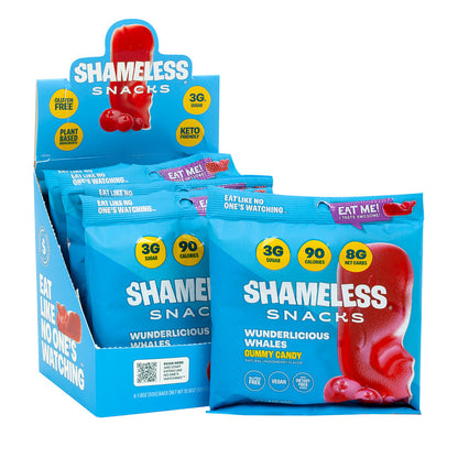 Wholesale Shameless Snacks Wunderlicious Whales Gummy Candy 1.08 Oz Bag- Bulk