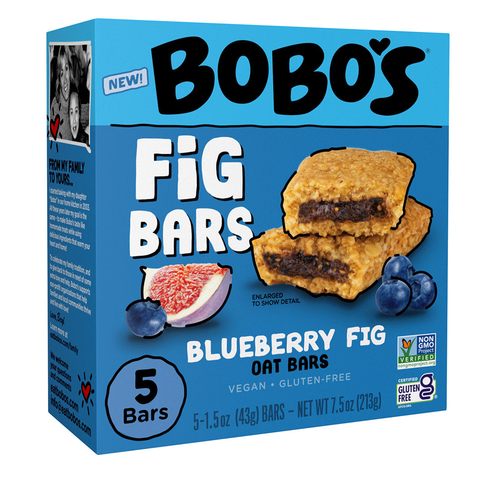 Wholesale Bobo'S Blueberry Fig Bars 7.5 Oz Box- Bulk