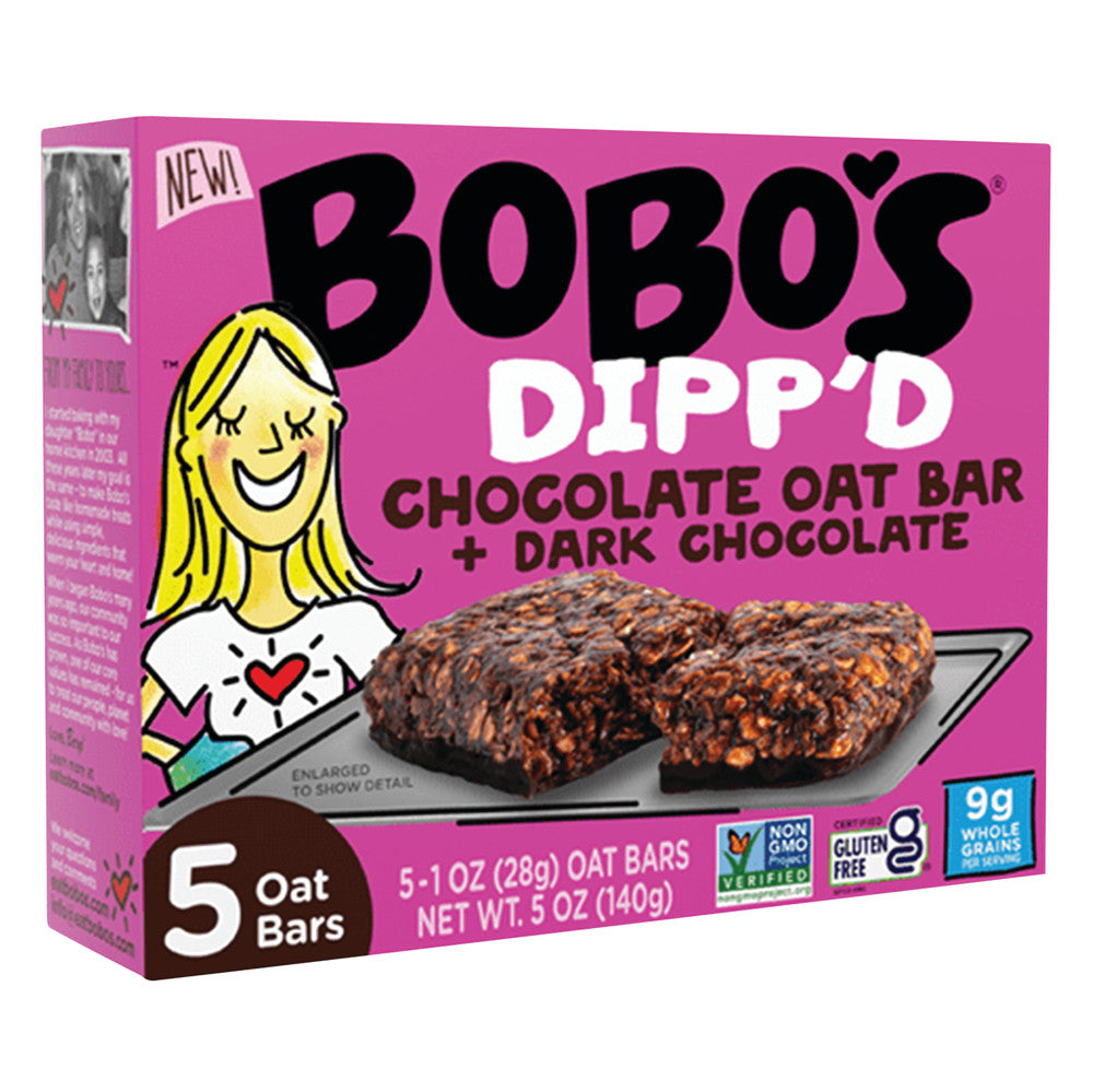 Wholesale Bobo'S Dipp'D Chocolate Oat Bar & Dark Chocolate 5 Oz Bar- Bulk
