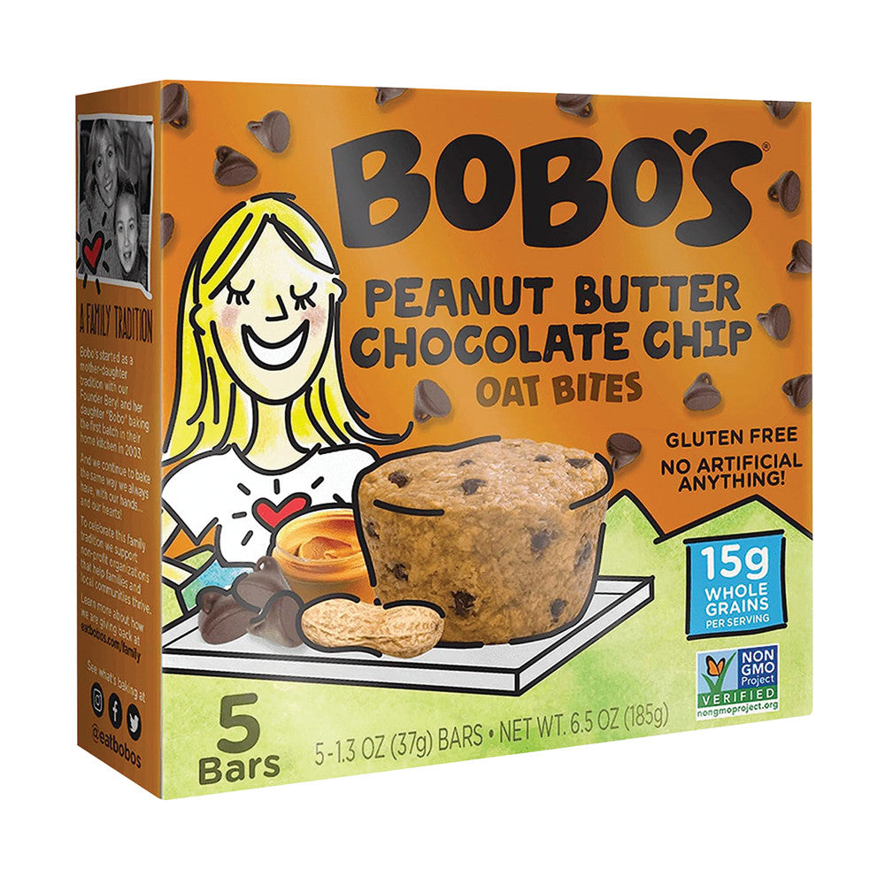 Wholesale Bobo'S Peanut Butter Chocolate Chip Oat Bites 6.5 Oz Box- Bulk