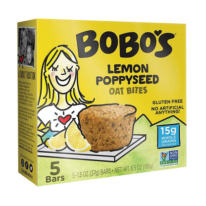 Wholesale Bobo'S Lemon Poppyseed Oat Bites 6.5 Oz Box- Bulk