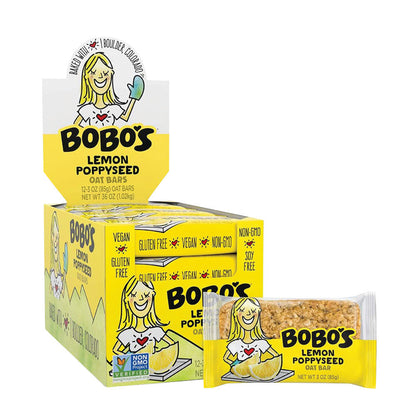 Wholesale Bobo'S Lemon Poppyseed Oat Bar 3 Oz- Bulk