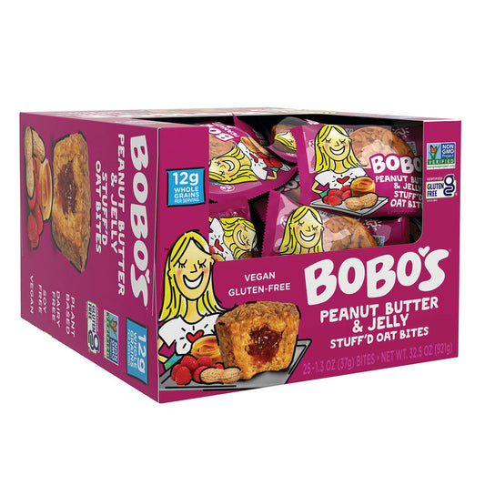 Wholesale Bobo'S Peanut Butter & Jelly Stuff'D Bites 1.3 Oz- Bulk