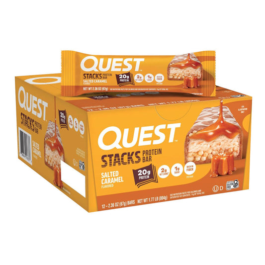 Wholesale Quest - Stack Bars - Salted Caramel - 2.36Oz- Bulk