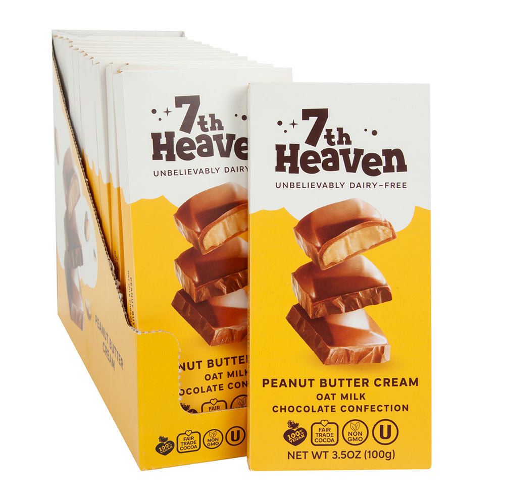 Wholesale 7Th Heaven Oat Milk Chocolate Peanut Butter Cream 3.5 Oz- Bulk