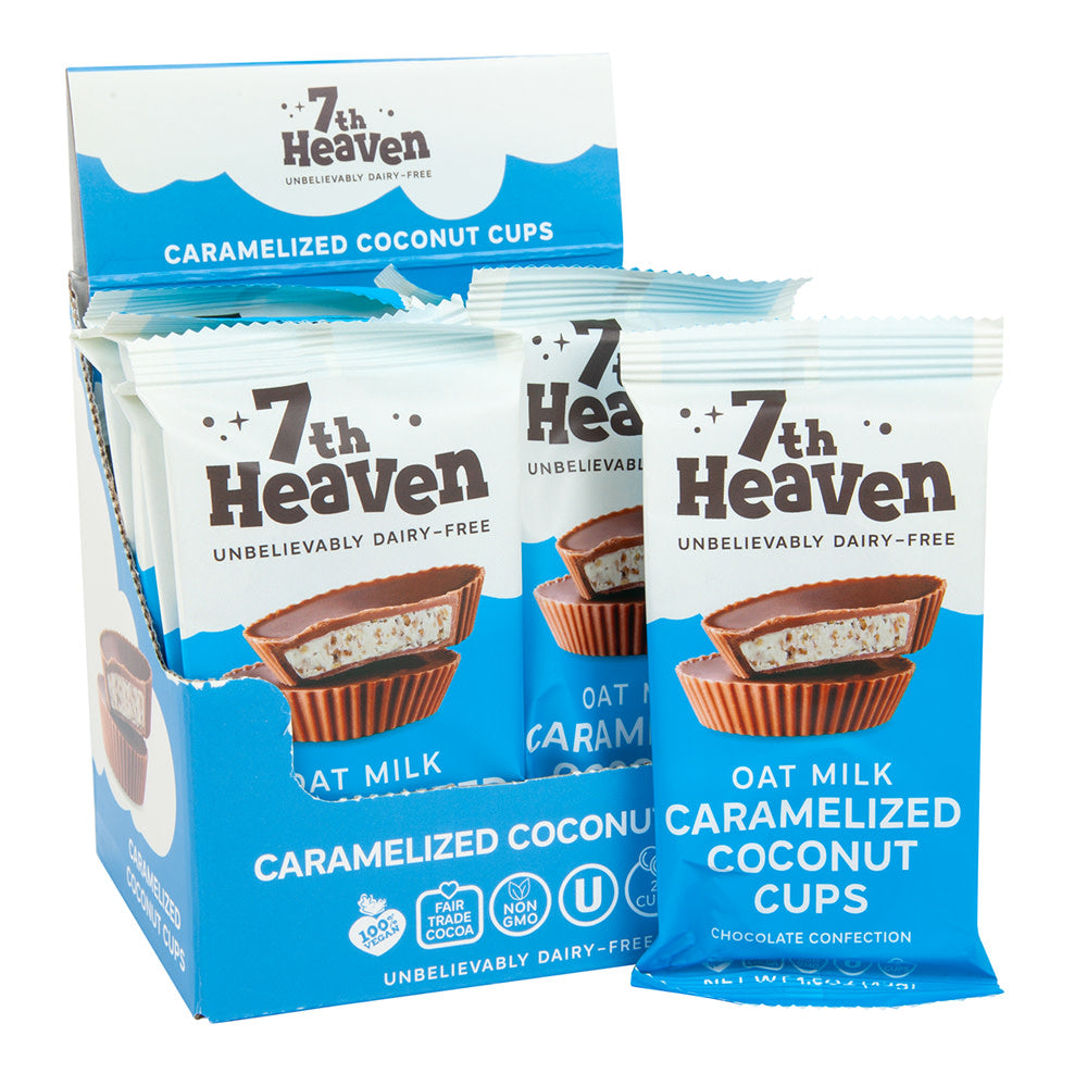 Wholesale 7Th Heaven Oat Milk Caramelized Coconut Cups 1.5 Oz- Bulk