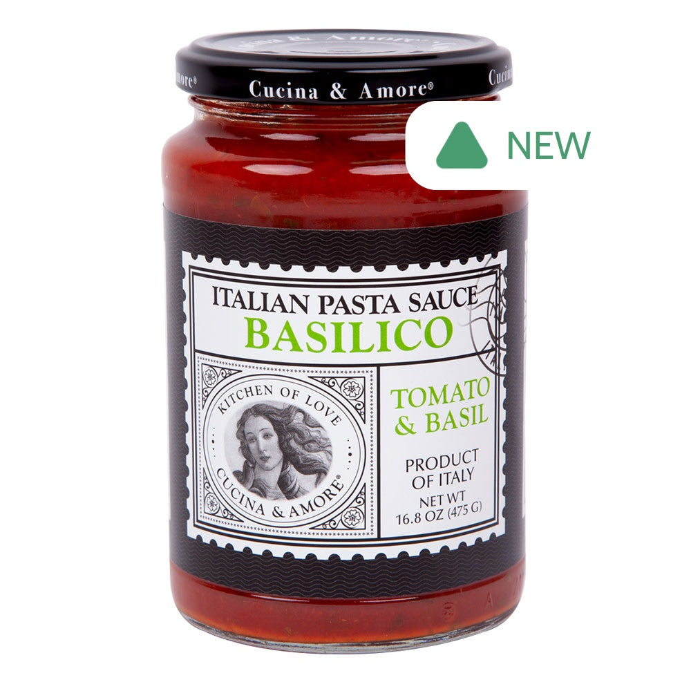 Wholesale Cucina & Amore Tomato Basil Sauce 16.8 Oz Jar- Bulk