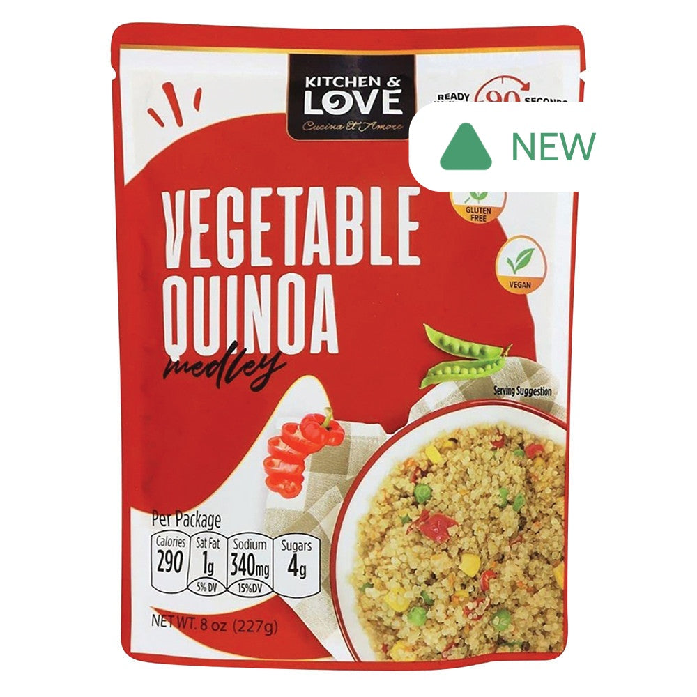 Wholesale Kitchen & Love Vegetable Quinoa Medley 8 Oz Pouch- Bulk