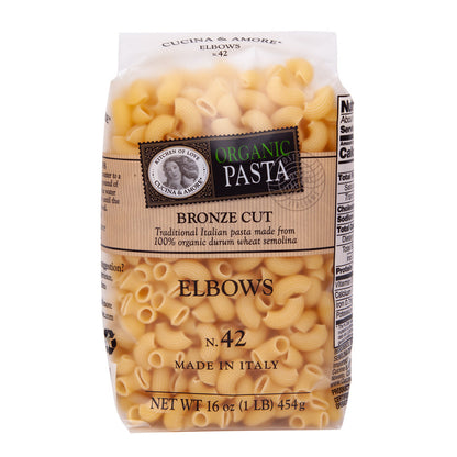 Wholesale Cucina & Amore Organic Pasta Elbows 16 Oz Bag- Bulk