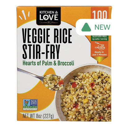 Wholesale Kitchen & Love Veggie Rice Stir-Fry Hearts Of Palm & Broccoli 8 Oz Box- Bulk