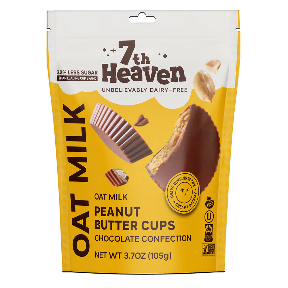 Wholesale 7Th Heaven Oat Milk Peanut Butter Cups 3.7 Oz Pouch- Bulk