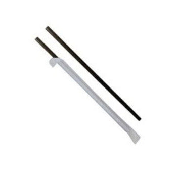 Wholesale Imperial Wrapped 7.75 Black Jumbo Straws- Bulk
