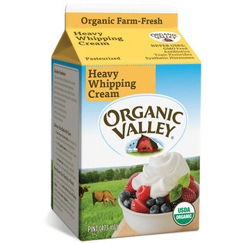 Wholesale Organic Valley Organic Heavy Cream Pints 16oz- Bulk