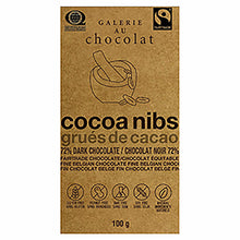 Wholesale Jelina 72% Dark Chocolate Cocoa Nibs 3.52 Oz Bar- Bulk