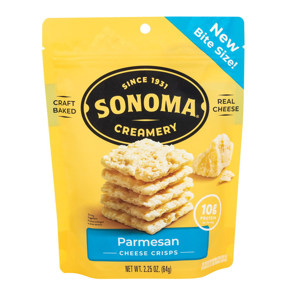 Wholesale Sonoma Creamery Parmesan Cheese Crisps 2.25 Oz Bag- Bulk