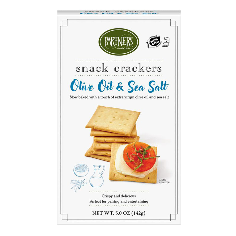 Wholesale Partners Olive Oil And Sea Salt Snack Crackers 5 Oz Box- Bulk