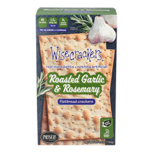 Wholesale Partners Wisecrackers Low Fat Roasted Garlic With Rosemary Crackers 4 Oz Box- Bulk