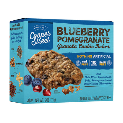 Wholesale Cooper Street Blueberry Pomegranate Granola Cookie Bakes 6 Oz 6 Ct Box- Bulk
