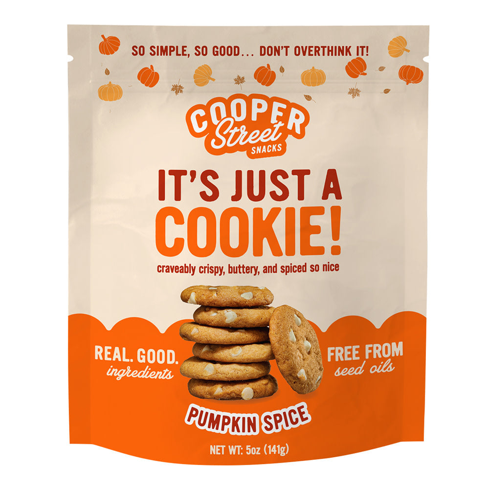 Wholesale Cooper Street - Just A Cookie - Pumpkin - 5Oz- Bulk