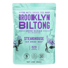 Wholesale Brooklyn Biltong Steakhouse Air-Dried Beef 2 Oz Pouch- Bulk