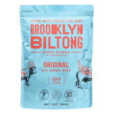 Wholesale Brooklyn Biltong Original Air-Dried Beef 2 Oz Pouch- Bulk
