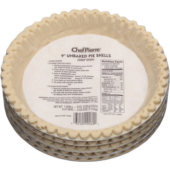 Wholesale Chef Pierre Sara Lee Pie Shell Deep Dish 9"- Bulk