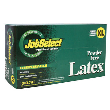Wholesale Foodhandler XL Powder Free Latex Gloves 100count- Bulk