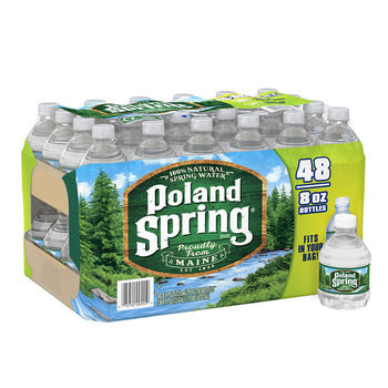 Wholesale Poland Spring Natural Spring Water 8oz- Bulk