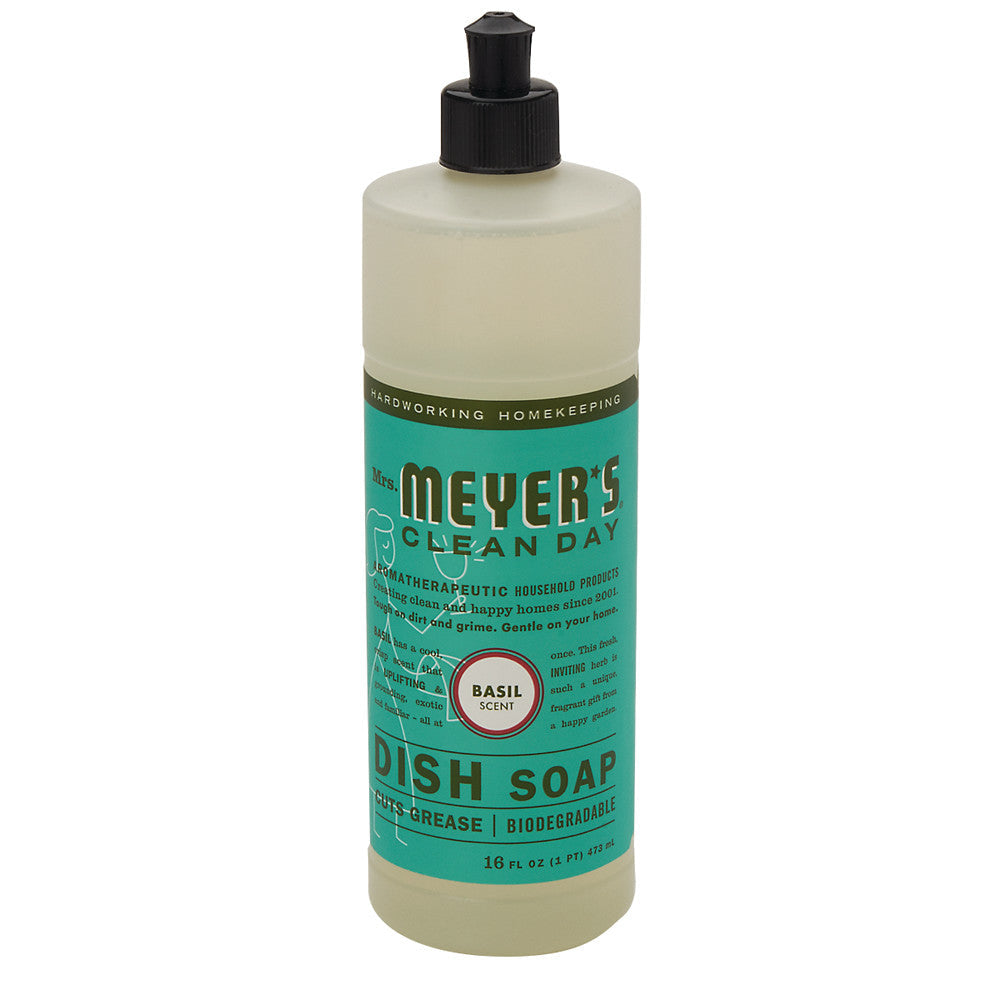 Wholesale Mrs. Meyer'S Basil Liquid Dish Soap 16 Oz Bottle- Bulk