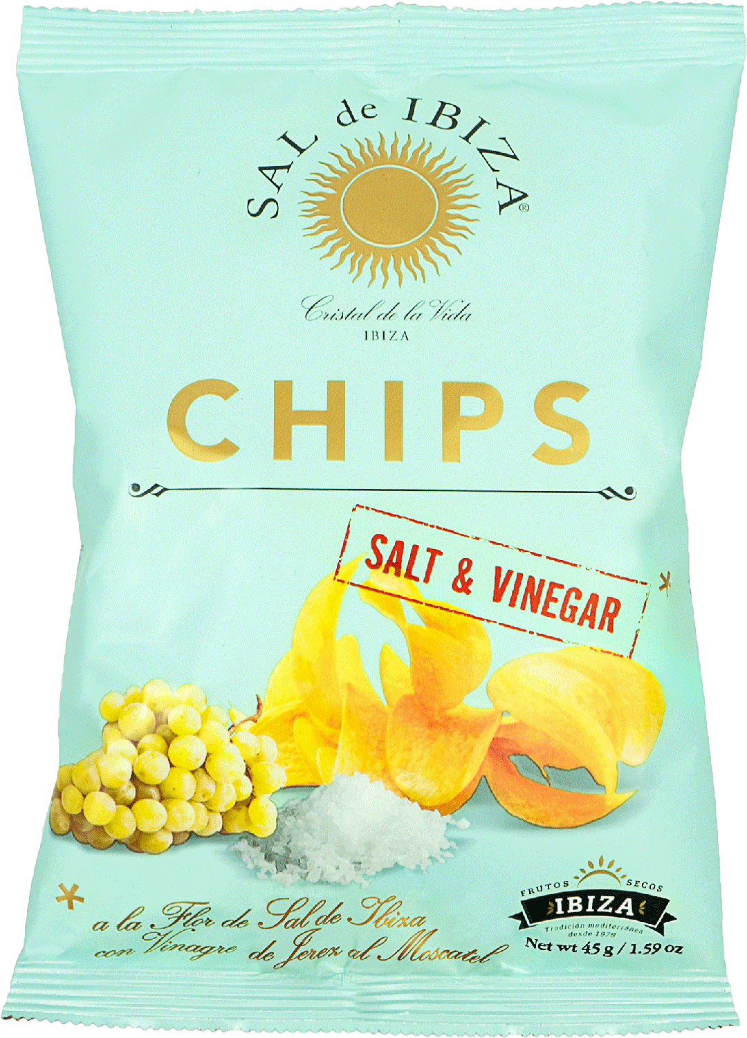Wholesale Ibiza Salt&Sherry Vinegar Chips 45G- Bulk
