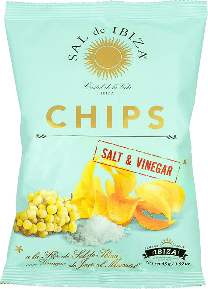 Wholesale Ibiza Salt&Sherry Vinegar Chips 45G- Bulk